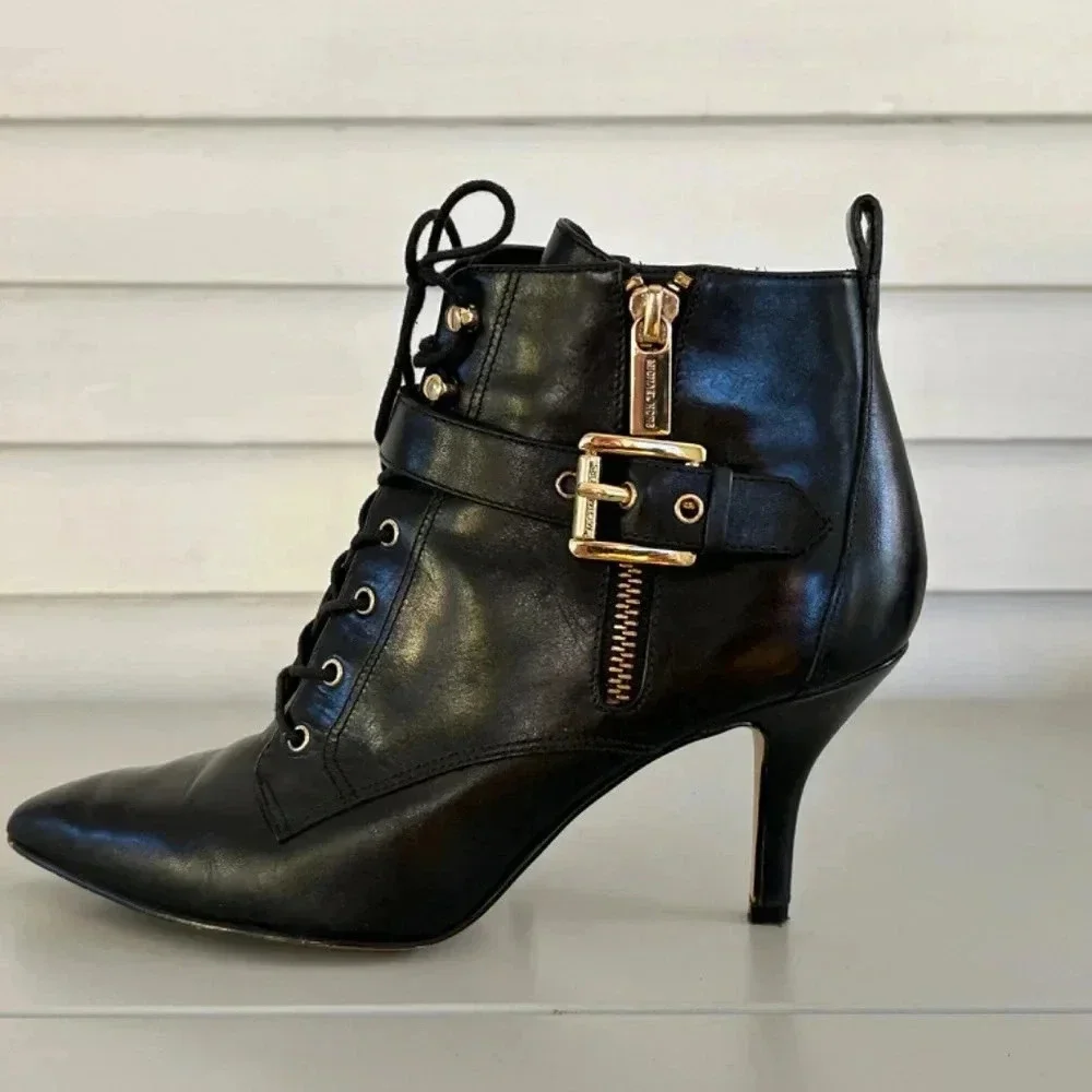 Michael Kors‎ Brena Bootie Black Sz 6.5